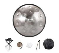 Handpan Drum 9/10/12 Note Tamburo Handpan Re minore Tamburo Handpan da 22 pollici 432HZ/440HZ Strumento a percussione professionale for la guarigione del suono, la meditazione personale, l'uso dello y