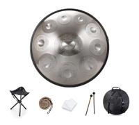Handpan Drum 9/10/12 Note Tamburo Handpan Re minore Tamburo Handpan da 22 pollici 432HZ/440HZ Strumento a percussione professionale for la guarigione del suono, la meditazione personale, l'uso dello y