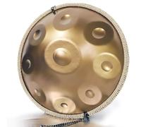 Handpan Drum 9 Notes, 432Hz D Minor Kurd Handpan Adulti Strumento, Hand Drum in Acciaio da 56 cm con Borsa Mazze e Supporto - per Meditazione Yoga e Terapia del Suono
