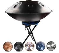 Handpan Drum A 432Hz/440Hz, 9/10/12 Note, Strumento A Percussione Con Linguetta In Acciaio Per Principianti E Professionisti, Set Di Handpan Da 22 Pollici In Re Minore(B,432HZ/12Note)