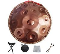 Handpan Drum Hand Pan 9 10 12 14 Note Strumento a percussione professionale Handpan in acciaio con borsa da viaggio Decorazione in corda e mazze per meditazione Yoga Zen