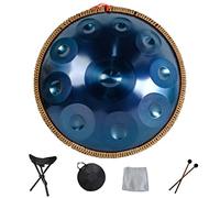 Handpan Drum Hand Pan 9 10 12 14 Note Strumento a percussione professionale Handpan in acciaio con borsa da viaggio Decorazione in corda e mazze per meditazione Yoga Zen
