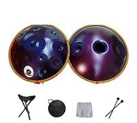 Handpan Drum Hand Pan 9 10 12 14 Note Strumento a percussione professionale Handpan in acciaio con borsa da viaggio Decorazione in corda e mazze per meditazione Yoga Zen