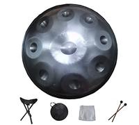 Handpan Drum In D Minor 9 10 12 14 Notes Tambor de lengüeta de acero de 22 pulgadas con bolsa de mano suave, instrumento de percusión profesional Hand Pan para curación de s