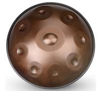 Handpan Drum In D Minori 9 Notes Drum A Mano In Acciaio 22 Pollici 22/56 Cm, Con Sacchetto Di Trasporto Morbido, For La Produzione Audio Professionale, Entusiasta Di Musica (Color : Brown)