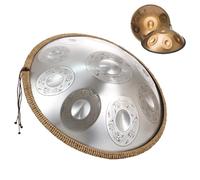 Handpan Drum Instrument 22 Pollici In Re Minore, Strumento A Percussione Per Tamburo In Acciaio Handpan Per Educazione Musicale/concerto/yoga Curativo Della Mente(Sun,10 Notes(432Hz))