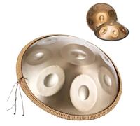 Handpan Drum Instrument 22 Pollici In Re Minore, Tamburo In Acciaio Per Adulti, Strumento A Percussione Per Tamburo In Acciaio Handpan Per Educazione Musicale/concerto/yoga Curativo Della Mente(Gold,9