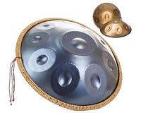Handpan Drum Instrument 22 Pollici In Re Minore, Tamburo In Acciaio Per Adulti, Strumento A Percussione Per Tamburo In Acciaio Handpan Per Educazione Musicale/concerto/yoga Curativo Della Mente(Blue,1