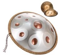 Handpan Drum Instrument 22 Pollici In Re Minore, Tamburo In Acciaio Per Adulti, Strumento A Percussione Per Tamburo In Acciaio Handpan Per Educazione Musicale/concerto/yoga Curativo Della Mente(Golden