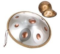 Handpan Drum Instrument 22 Pollici In Re Minore, Tamburo In Acciaio Per Adulti, Strumento A Percussione Per Tamburo In Acciaio Handpan Per Educazione Musicale/concerto/yoga Curativo Della Mente(Golden
