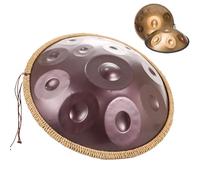 Handpan Drum Instrument 22 Pollici In Re Minore, Tamburo In Acciaio Per Adulti, Strumento A Percussione Per Tamburo In Acciaio Handpan Per Educazione Musicale/concerto/yoga Curativo Della Mente(Purple