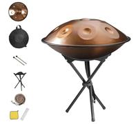 Handpan Drum - Note 9/10/12 In Re Curdo Minore Strumento A Percussione Professionale Handpan In Acciaio, Set Di Batteria Handpan A 432/440 Hz, Per Bambini E Adulti(Gold,432HZ/12Note)