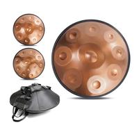 Handpan Drum Note 9/10/12, Tamburi In Acciaio Hand Pan Strumenti A Percussione A 432 Hz/440 Hz, Strumenti A Percussione Handpan Da 22 Pollici In Re Curdo Minore, Per Allenamento Yoga(C,10Notes(432Hz))