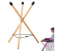 Handpan Drum Stand | Sturdy and Durable Steel Tongue Drums Bracket Snare Holder Solid Tripod Structure | Wood Sturdy Non Slip Portable Adjustable Druam Holders for Handpans Draum Stell Tongues