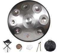 Handpan Drum Strumenti a percussione for tamburo handpan, tamburo handpan for armonia professionale a tre toni 9/10/12, tamburo handpan in re minore 440Hz adatto for musicoterapia, meditazione, yoga (