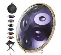 Handpan Drum, Strumenti Percussione In Acciaio Handpan Con 9/10/12 Note, Tamburi A Mano Harmony, 440 Hz/432 Hz In Re Minore, Set Di Batteria Hand Pan, Per Principianti(A,432HZ/10Note)
