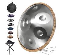 Handpan Drum, Strumenti Percussione In Acciaio Handpan Con 9/10/12 Note, Tamburi A Mano Harmony, 440 Hz/432 Hz In Re Minore, Set Di Batteria Hand Pan, Per Principianti(D,440HZ/9Note)