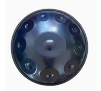 Handpan Drum, Tamburo A Lingua In Acciaio, Strumento Professionale A 432 Hz/440 Hz In Re Minore, Set Di Tamburi A Mano Strumenti Musicali A Percussione, for La Guarigione Sonora(Blue-440Hz,9 notes)