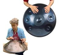 Handpan Drum - Tamburo A Percussione In Acciaio, Strumento A Percussione Con Tamburo Handpan Da 22 Pollici Tamburo A Mano In Acciaio - Tamburo A Mano In Re Minore Curdo, Tamburi Handpan 440 Hz(432Hz,9
