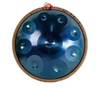 Handpan Drum - Tamburo A Percussione In Acciaio, Strumento A Percussione Con Tamburo Handpan Da 22 Pollici Tamburo A Mano In Acciaio - Tamburo A Mano In Re Minore Curdo, Tamburi Handpan 440 Hz(Blue,9N