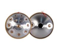 Handpan Drum - Tamburo In Acciaio Handpan Strumento Musicale, Tamburo A Percussione In Re Minore 432 Hz/440 Hz, Con Supporto Per Handpan, Borsa Morbida Per Handpan, Bacchette(Gold -432Hz,14 notes)