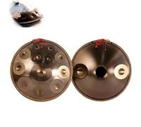 Handpan Drum, Tamburo Per Handpan，tamburo Curdo In Re Minore, Tamburo Handpan Strumento A Percussione Tamburo Handpan In Acciaio 432 Hz, Con Borsetta, 2 Bacchette E Supporto Per Tamburo Manuale(10Note