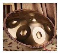 Handpan Handpan Drum 9/10 Note 432Hz Re Minore 22" con Set Regalo,handpan armonico dorato,con morbida borsa per il trasporto, percussioni armoniche per musicoterapia, meditazione personale, yoga