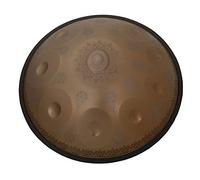 Handpan Steel Drum in D Minori 11 Notes (Bottom Aggiungi B3 Tone) -Laser Incisione modello, 22 pollici percussioni a tamburo a mano, regalo per l'entusiasmo di musica di meditazione di yoga