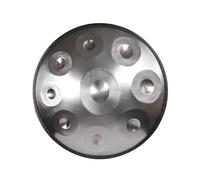 Handpan Strumento A Percussione 440hz 9/10/12 Note 56 Cm Handpan In Acciaio Con Morbida Borsa Bacchette Hand Pan Harmonic Per Il Trasporto Meditazione Personale Yoga(Silver,12 Notes)