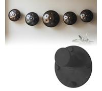 Handpan, supporto da parete a mano, con tamponi in gomma, supporto da parete in acciaio, tamburo per lingua, supporto da parete per giocatori a mano (nero)