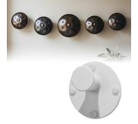 Handpan, supporto da parete a mano, con tamponi in gomma, supporto da parete in acciaio, tamburo per lingua, supporto da parete per giocatori a mano (bianco)