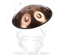 Handpan, tamburo a mano 9/10/12, nota D Minor, 432/440 Hz, percussioni armoniche con supporto, custodia, 2 oro-9 notes/440 Hz