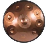 Handpan, tamburo a mano in acciaio, 22 pollici, con pantaloni morbidi, 2 mallets per mani, supporto per mano, panno senza limoni