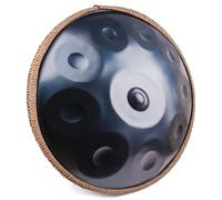 Handpan - Tamburo a percussione in acciaio D minore da 55,9 cm, con custodia morbida, martello, supporto e panno antipolvere, per bambini e adulti