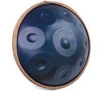 Handpan - Tamburo a percussione in acciaio D minore da 55,9 cm, con custodia morbida, martello, supporto e panno antipolvere, per bambini e adulti
