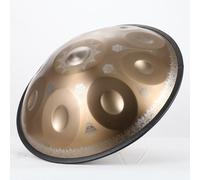Handpan - Tamburo da 55,9 cm, 12 note, 440 Hz, 432 Hz, re minore, con custodia morbida, 2 bacchette, supporto e panno per esercitarsi e rilassarsi