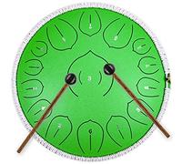Handpan - Tamburo lingua, 35,5 cm, 15 note, include mazzuole e borsa per il trasporto, per yoga, meditazione e educazione musicale per tutte le età