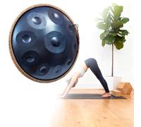 Handpan Tamburo Set D Minor 9/10/12 Note Tamburo A Mano In Acciaio Strumento Percussioni Armoniche Handpans Drum Per Guarigione Attraverso Il Suono, Meditazione Personale, Yoga(Nero,9)