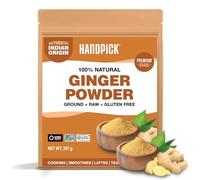 HANDPICK Polvere di Zenzero - 397g Busta Richiudibile - Zenzero Macinato 100% Crudo - Senza Additivi, Conservanti o Riempitivi - Senza Glutine e Non OGM - Per Cucina, Forno e Bevande