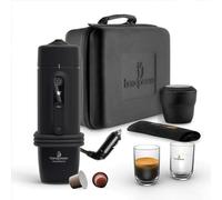 Handpresso Auto Capsule Set | Macchina caffe 12V / 24V (auto o camion) per capsule espresso compatibili in un set completo | Macchina caffe 12 volt, valigetta, 2 tazze, 1 cestino, 1 asciugamano