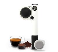 Handpresso Pump 48257 Macchina espresso portatile e manuale per cialde ESE o caffè sciolto, Bianca