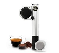 Handpresso Pump Argento 48256 Macchina espresso portatile e manuale per cialde ESE o caffè sciolto