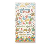 Handprints - Coperture per porte decorative, giocose educative con nuvole per il ritorno al campus, colorate, con corda, decorazione per la casa, per portico, porta, parete, interni ed esterni, 91 x