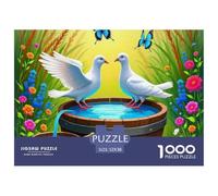 Hands Holding Dove with Cross Background Incastro Solido Ottimo Allenamento Mentale, Adatto Per Uso Domestico Ed Eventi Indoor 52x38cm/1000pcs