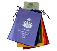 Hands Of Tibet Bandierine di preghiera dei sette chakra, da appendere alla parete