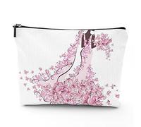 Hands, trousse da viaggio per il trucco, con mani colorate con terzo occhio malvagio, da donna, grande, in lino, organizer per cosmetici, articoli da toeletta, multicolore, 17,8 x 22,9 cm, rosa_4,