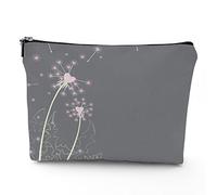 Hands, trousse da viaggio per il trucco, con mani colorate con terzo occhio malvagio, da donna, grande, in lino, organizer per cosmetici, articoli da toeletta, multicolore, 17,8 x 22,9 cm, Rosa