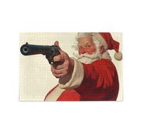 Hands Up Christmas Santa Jigsaw Puzzle Adulti Puzzle Piecing per Giochi di Famiglia Giochi di Cervello Duro I più grandi regali per la tua famiglia Puzzle per adulti 1000 Piecing