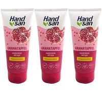 Handsan Crema Mani Al Granatapfel Con Q10 3 x 90 ml Per Mani Sofferenti