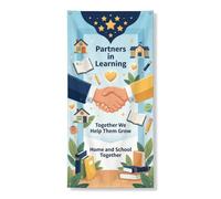 Handshake - Coperture decorative per porte, libri educativi motivazionali, cuori, educazione, blu, con corda, sfondo per porta d'ingresso, decorazione per la casa, per porte, pareti, portico, feste